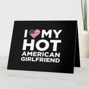 Ik hou van mijn hete Amerikaanse vriendin Kaart