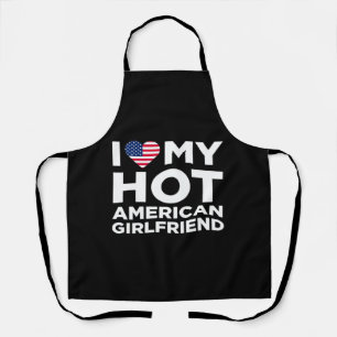 Ik hou van mijn hete Amerikaanse vriendin Schort