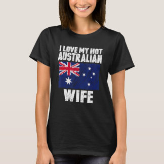 Ik hou van mijn hete Australische weduwschap over T-shirt