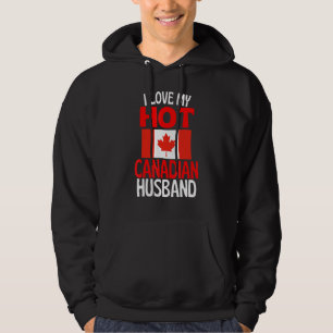 Ik hou van mijn hete Canadese man Canada Relatie Hoodie