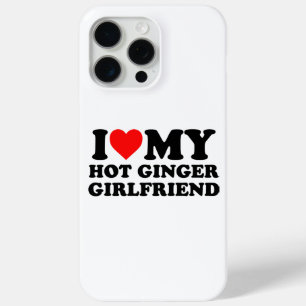 Ik hou van mijn hete gember vriendin iPhone 15 pro max hoesje