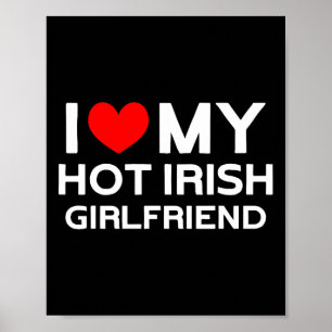 Ik hou van mijn hete Ierse Vriendin Irish Girl Poster