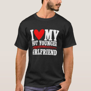 Ik hou van mijn hete jongere Vriendin paar vriend T-shirt