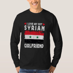 Ik hou van mijn hete Syrische Vriendin paar Syrië T-shirt