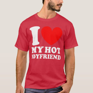 Ik hou van mijn hete vriend vintage t-shirt