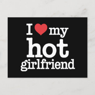 Ik hou van mijn hete Vriendin Valentijnsdag GF Gif Briefkaart