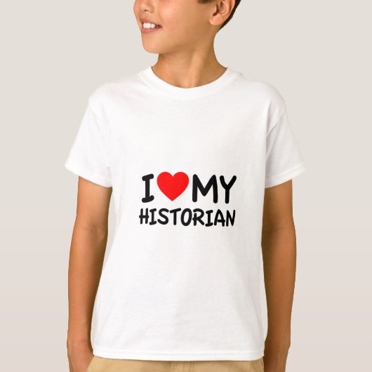 Ik hou van mijn historicus t-shirt (Voorkant)
