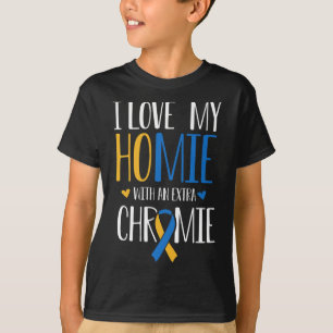 Ik hou van mijn homie met een extra chromie down s t-shirt