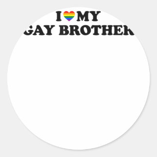 Ik hou van mijn homo broer kopie ronde sticker