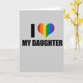 Ik hou van mijn homo dochter kaart (Gele Bloem)