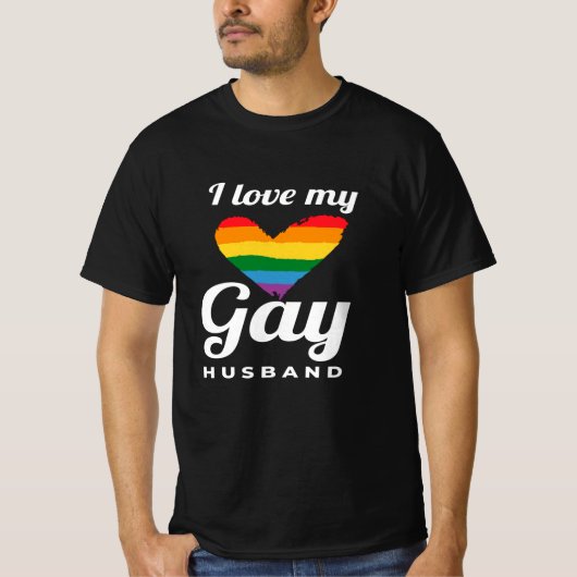 Ik hou van mijn homo Gay T-shirt (Voorkant)