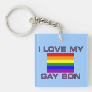 IK HOU VAN MIJN HOMO ZOON - GEZINSSTEUN VOOR HOMOR SLEUTELHANGER