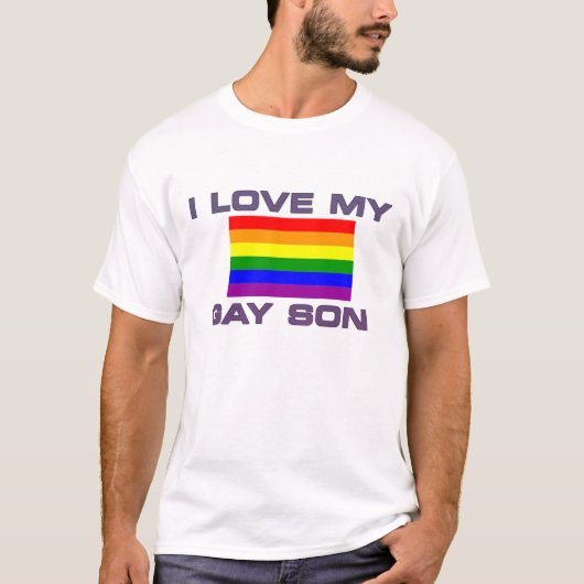 Ik hou van mijn homo zoon t-shirt (Voorkant)