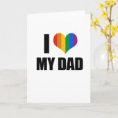 Ik hou van mijn homoseksuele vader kaart (Gele Bloem)