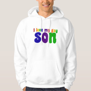 Ik hou van mijn homoseksuele zoon, proud LGBTQ, pa Hoodie