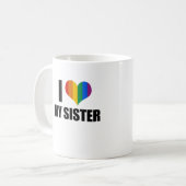 Ik hou van mijn homoseksuele zus koffiemok (Voorkant links)