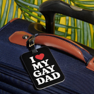 Ik hou van mijn homovader Ik hart mijn homovader Bagagelabel