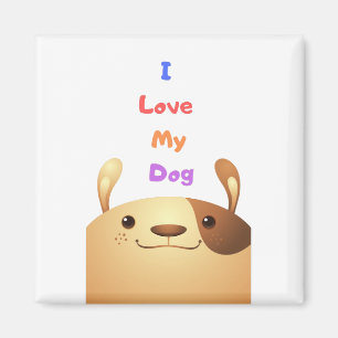 Ik hou van mijn hond - c magneet