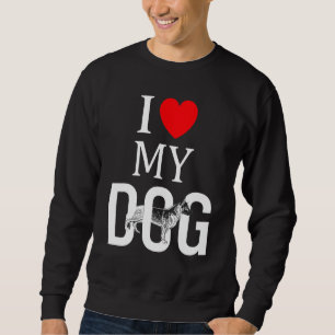 Ik hou van mijn hond, herder, herder, hond en hond trui