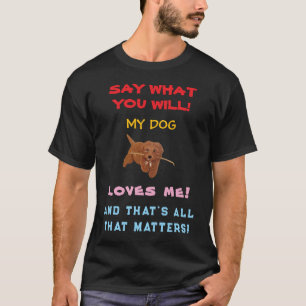 Ik hou van mijn hond Heren T-shirt