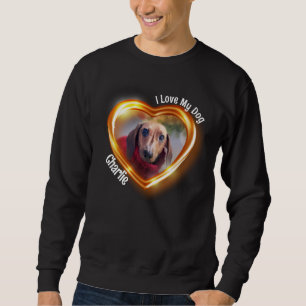 Ik hou van mijn hond huisdier gloeiend hart trui