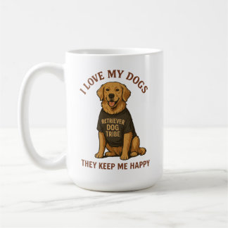 Ik hou van mijn hond mama cadeau koffiemok