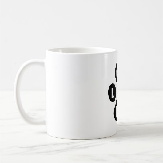 Ik hou van mijn hond, mooie hond, grappige hond me koffiemok (Links)