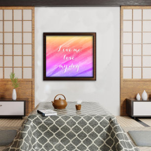 Ik hou van mijn hond sarcastisch grappig poster