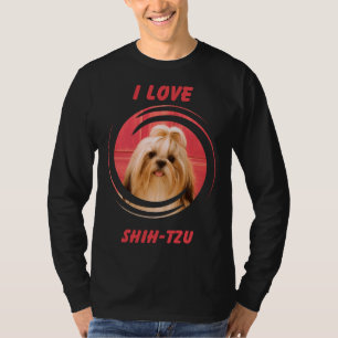 Ik hou van mijn hond Shih Tzu House Kind T-shirt