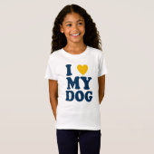 Ik hou van mijn hond t-shirt (Voorkant volledig)