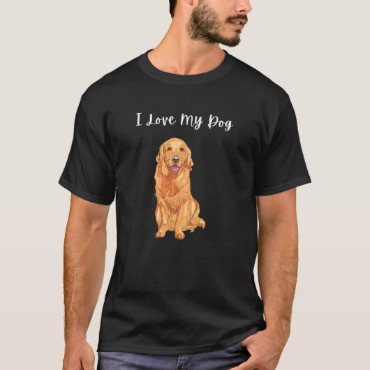 Ik hou van mijn hond t-shirt (Voorkant)