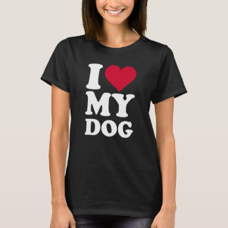Ik hou van mijn hond t-shirt
