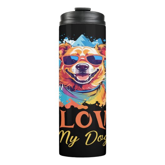Ik hou van mijn hond thermosbeker (Voorkant)