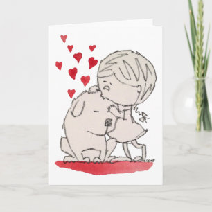 Ik hou van mijn honden wenskaart kaart