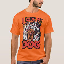 Ik hou van mijn hondenconcept grafisch ontwerp