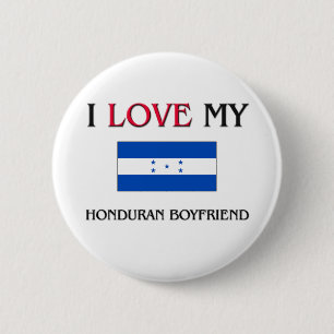 Ik hou van mijn Honduran Boyvriend Ronde Button 5,7 Cm