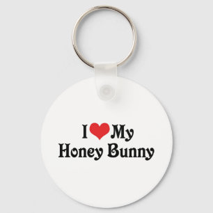 Ik hou van mijn Honey Bunny Sleutelhanger