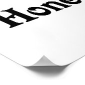 Ik hou van mijn honingbunny poster (Hoek)