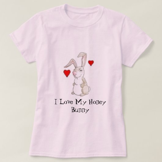 Ik hou van mijn honingbunny t-shirt (Design voorkant)