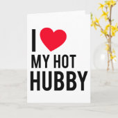 Ik hou van mijn Hot Husband Kaart (Gele Bloem)
