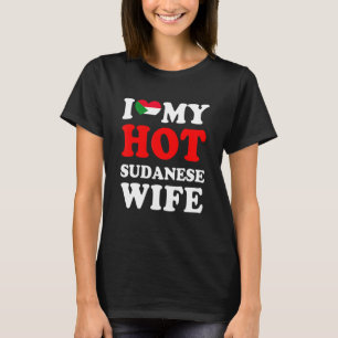 Ik hou van Mijn Hot Sudanese vrouw Husband T-shirt
