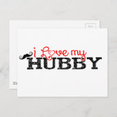 Ik hou van mijn Hubby Briefkaart (Voorkant / Achterkant)