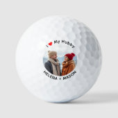 Ik hou van mijn Hubby foto  Golfballen (Voorkant)