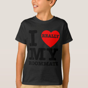 Ik Hou Van Mijn Huisgenoot Hart Grappige Feest Cad T-shirt