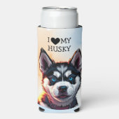 Ik hou van mijn Husky gepersonaliseerd (Seltzer Voorkant)