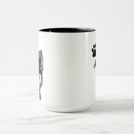 Ik hou van mijn Husky gepersonaliseerd Mok (Midden)