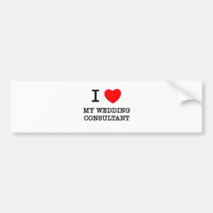 Ik hou van mijn huwelijksconsultant bumpersticker