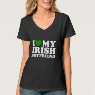 Ik hou van mijn Ierse vriend Ik hart mijn jongen S T-shirt
