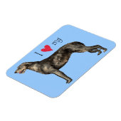 Ik hou van mijn Ierse Wolfhound Magneet (Linkerzijde)