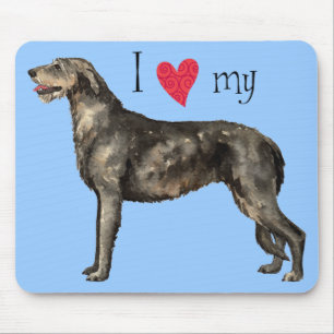 Ik hou van mijn Ierse Wolfhound Muismat